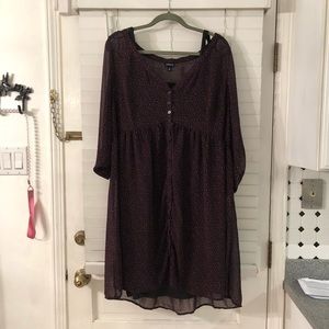 LADIES TORRID PLUS SZ 2 LEOPARD PRINT DRESS